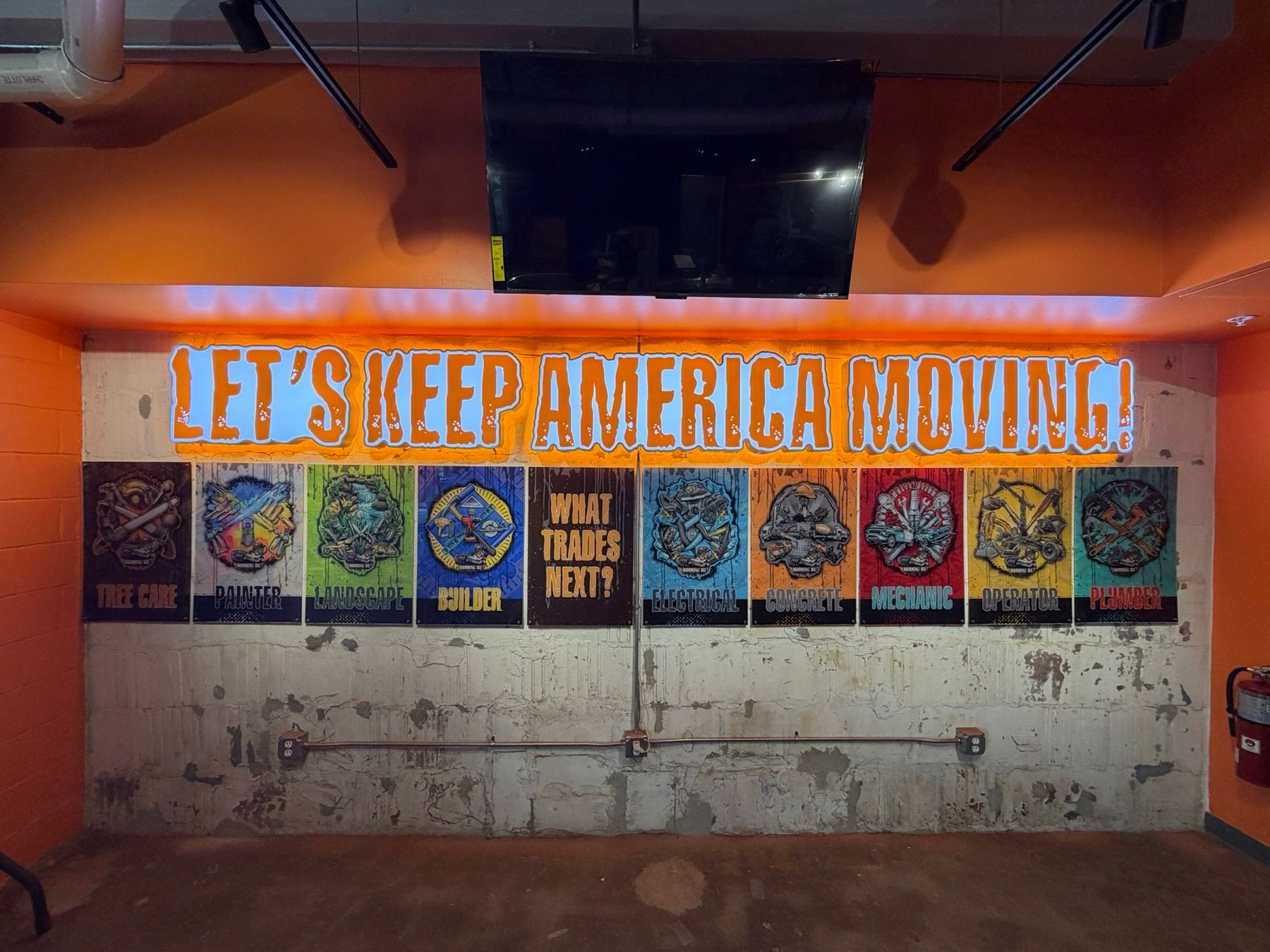 Morning Oil trade mural