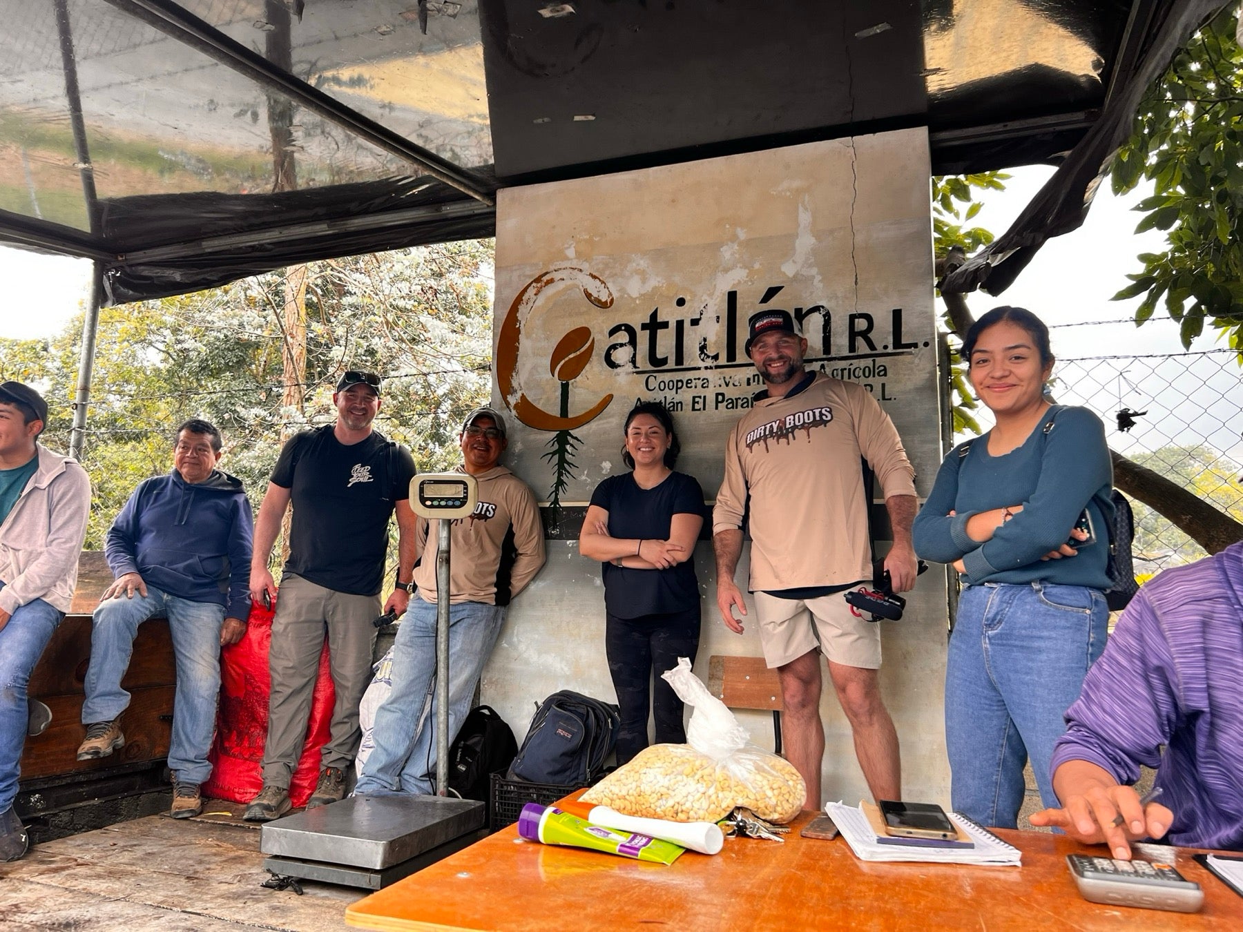 Morning Oil founders with Guatemalan coffee producers